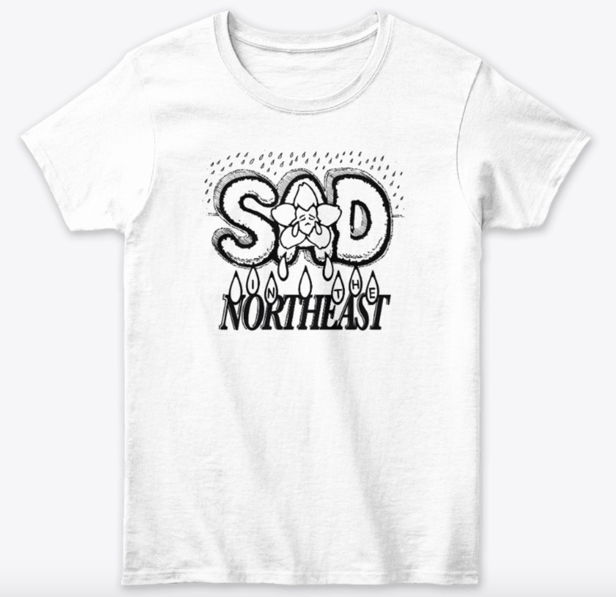 Sad In The Northeast Tee (White)
